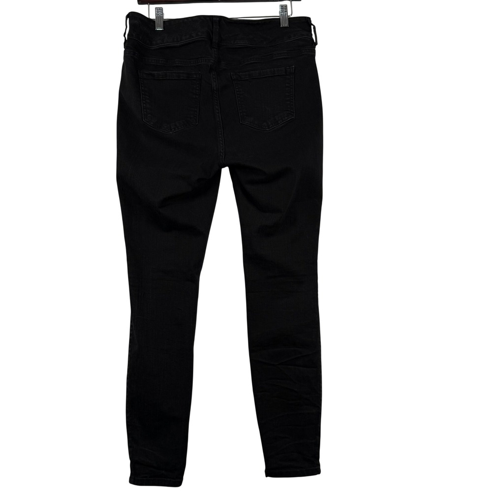 Torrid 12R Jegging Effortless Edgy Black Distressed Ripped Knee Skinny Jeans EUC - Picture 3 of 9